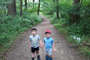 Boys at Wincopin Red Trail